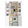 thumbnail image 2 of HOOBRO 69.7"H Kitchen Pantry Cabinet Freestanding Cupboard Food Storage Cabinet Kitchen Dining Room White WT01PC01, 2 of 5