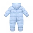 thumbnail image 3 of URMAGIC 0-12M Baby Girls Boy Snowsuit Romper, Warm Newborn Hooded Puffer Windproof Jumpsuit for Winter Autumn, 3 of 3