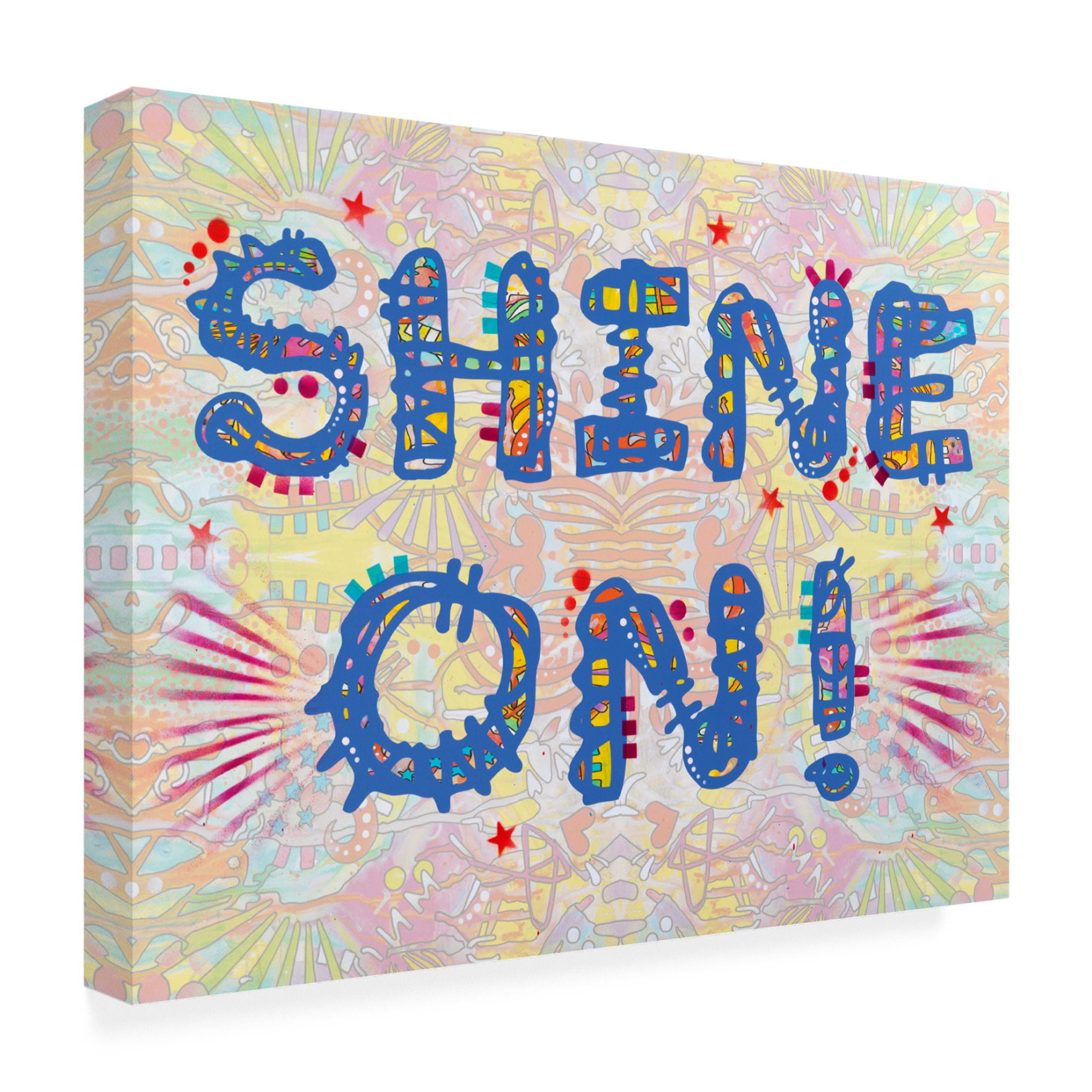 Canvas Wall Art - Dean Russo 'Shine On' Wall Art for Living Room, Bedroom, or Office Décor by Trademark Fine Art - 47 x 35 Inches