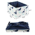 thumbnail image 5 of PiccoCasa Home Dual Handles Foldable Storage Bin Clothes Basket Box Container, Medium, Navy Blue Dinosaur, 5 of 8