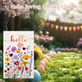 thumbnail image 5 of Hello Spring Garden Flag Outside 12x18 Inch Double Sided Small Seasonal Farmhouse Floral Yard Flag Outdoor Decoration, 5 of 6