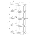 thumbnail image 2 of Monarch Specialties Cube Organizer 71", Black, 2 of 2