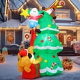 thumbnail image 2 of Perro inflable navideño COMIN Papá Noel con forma de reno, 2,2 m, 2 of 6