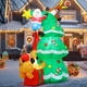 thumbnail image 2 of Perro inflable navideño COMIN Papá Noel con forma de reno, 2,2 m, 2 of 6