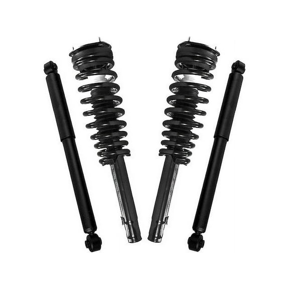 Front and Rear Suspension Strut and Shock Absorber Assembly Kit - Compatible with 2007 - 2009 Lincoln MKZ Base FWD 2008