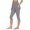 Gray, variant on Capri Leggings for Women with Pockets High Waisted Yoga Pants Stretch Workout Gym Capris Cropped Trousers,XL,