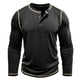 thumbnail image 2 of pstuiky camisa de manga larga para hombre, Camisa informal de manga larga con cuello redondo y botones de color liso para hombre tops de invierno para hombre m, 2 of 9