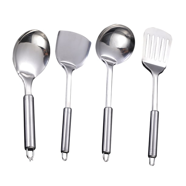 4 piezas de cocina casera que cocina utensilios de cocina de acero inoxidable