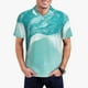 thumbnail image 1 of Fotbe Teal Turquoise 1 Camiseta Polo de Golf para Hombre con Estampado – Camisa Deportiva Transpirable con Cuello Abotonado-Small, 1 of 6