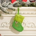 thumbnail image 5 of Christmas Stocking under $5! Yannianjz Knitted Christmas Stocking, Green Letter Decor, DIY Name Stocking, Holiday Fireplace Hanging, Festive Home Decoration, 5 of 5