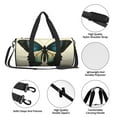 thumbnail image 4 of Vsdgher Blue Black Butterfly Art 45L Foldable Duffel Bag, Sports Gym Bag,Overnight Bag, Portable Weekender Bag for Airplanes, 4 of 6