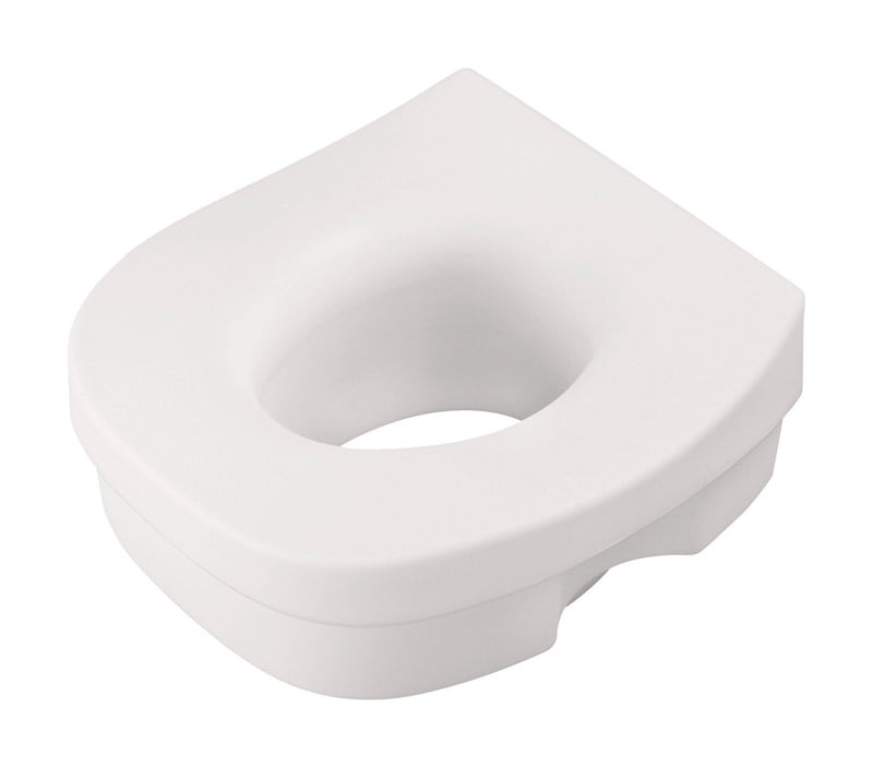 Delta White Elevated Toilet Seat Plastic 5 in. H x 113/4 in. L