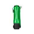 thumbnail image 2 of BLISSFUL STEP Women's Chunky Heel Zip Platform Block Combat Boots Green 8, 2 of 7