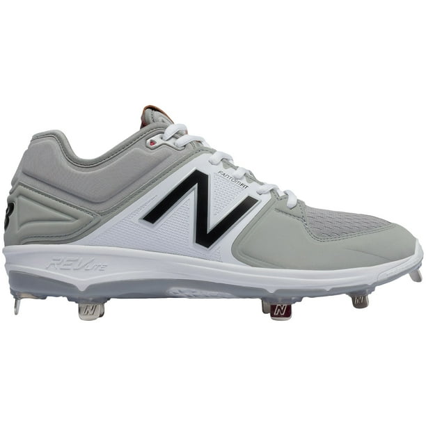 New Balance Men's 3000 V3 Metal Baseball Cleats (Grey/White, 16