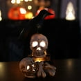 thumbnail image 3 of Yeacher Simulation Street Lamp Haunted House Decoration Glowing Skull Light Lantern Party Prop, 3 of 8
