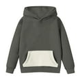 thumbnail image 3 of Avrntaa Cute Hoodies Sweatshirt for Teen Girls Oversized Long Sleeve Color Block Pullover Top with Pocket, 3 of 7