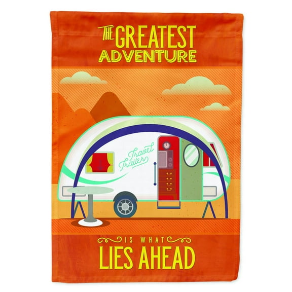 Greatest Adventure  Camper Garden Flag