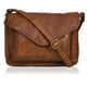 thumbnail image 1 of Bolso bandolera Ozora de piel con solapa para mujer, color canela, 1 of 7