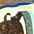 thumbnail image 2 of Camo and Maple Brown Pattern 17" Waterproof Oxford School Backpacks for Teens, S-Shape Padded Straps, for School, Travel, Hiking, Camping, 2 of 2