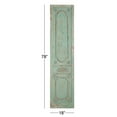thumbnail image 4 of DecMode Green Wood Distressed Antique Door Panel Scroll Wall Decor, 4 of 15