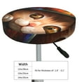 thumbnail image 4 of Vsdgher Animal Cat Print Stool Covers Round,Stretch Round Stool Covers Washable Stool Cushion Slipcover Elastic Chair Covers for 12-14 Inch Chair, 4 of 7
