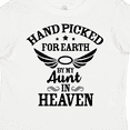 thumbnail image 4 of Inktastic Handpicked for Earth by My Aunt in Heaven with Angel Wings Boys or Girls Toddler T-Shirt, 4 of 5