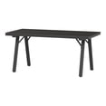 thumbnail image 6 of Ciokea Outdoor Patio Dining L-Shape Table, 66.9x31.9 IN HDPS Aluminum Frame Table for Backyard Poolside Lawn, Black, 6 of 6