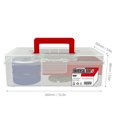 thumbnail image 2 of Caja de aparejos de doble capa Señuelos de pesca Cebos Ganchos Almacenamiento de accesorios, 2 of 8