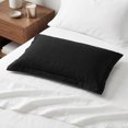 thumbnail image 4 of Unique Bargains 2 Pack Polyester Pillowcase Smooth Cooling Envelope Closure Black, 4 of 5
