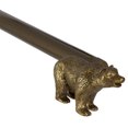 thumbnail image 4 of Urbanest Farmhouse Bear 3/4" Adjustable Curtain Rod – Heavy-Duty Telescoping Drapery Rod with Decorative Bear Finials – Extendable Window Rod for Curtains & Drapes, 28"–48″, Renaissance Gold, 4 of 5