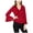 Red - darkred, variant on I.N.C Womens Sculpted Ruffle Pullover Blouse, Black, X-Small