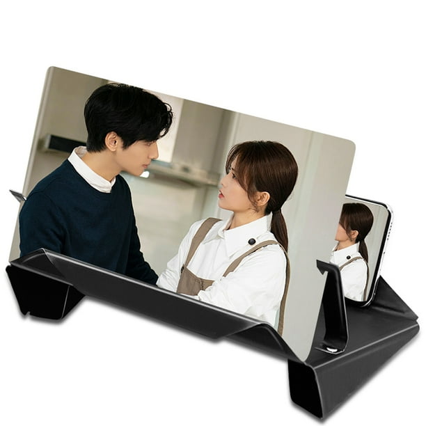 Lupa De Pantalla De Teléfono Móvil 9D De 12 Pulgadas, Soporte De Amplificador De Vídeo Hd Con Lupa De Juego De Película, Soporte De Escritorio Plegable Para Teléfono Inevent EL012866-00