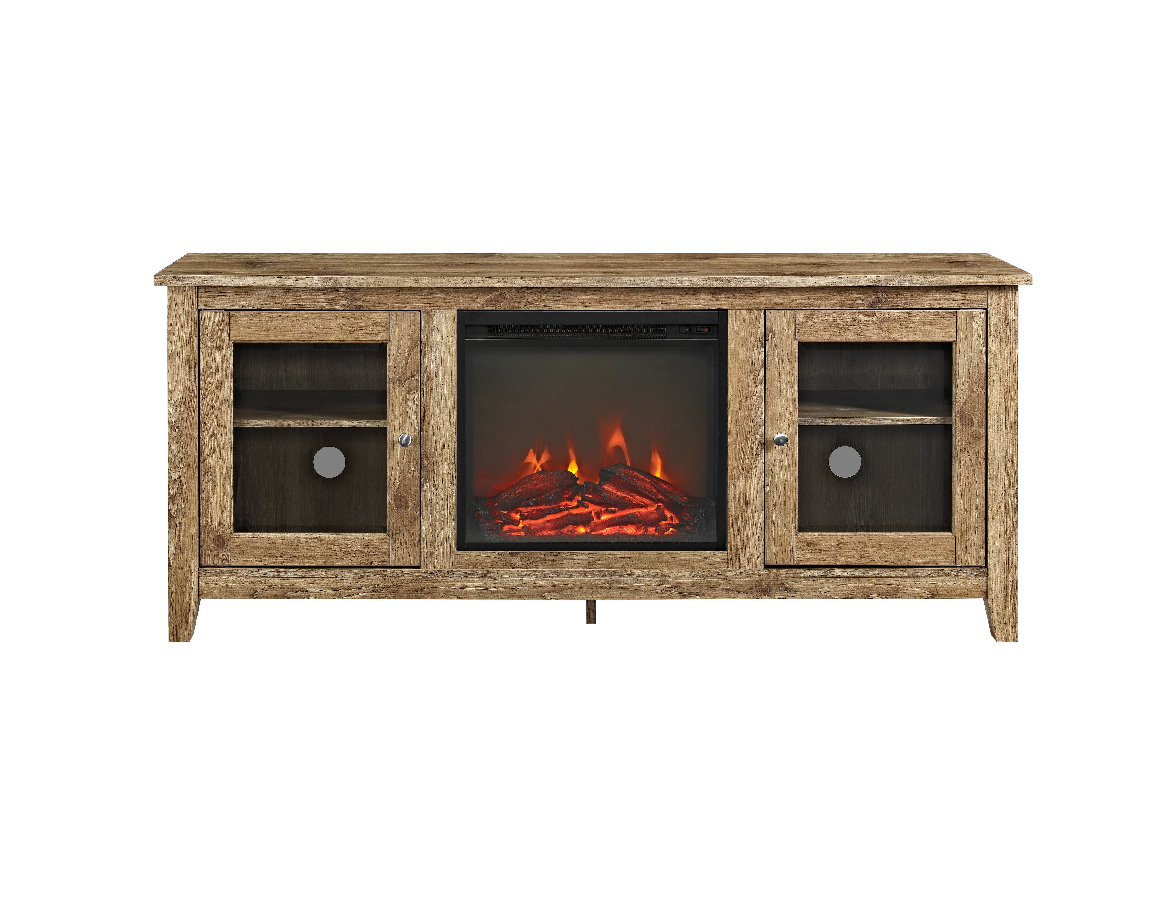 Walker Edison Barn wood Fireplace TV Stand for TVs up to 60" - image 3 of 10