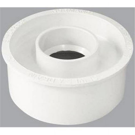 Tigre PVC Pipe Sewer Drain Adapter Bushing, 4-In. Spigot x 1-1/2-In. Hub