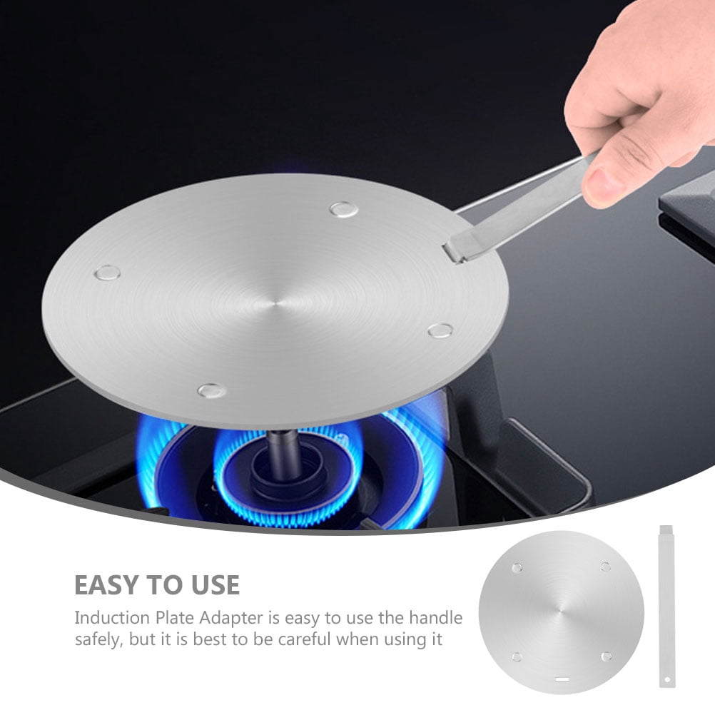 unbranded Induction Cooker Diffuser Induction Cooker Heat Conduction Plate Flame Aluminum Alloy Stainless Steel Silver 16X16X0.3CM