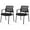 Black, variant on EverPick Mesh Back Stacking Chairs with Arms - Upholstered Fabric Seat & Sturdy Metal Frame, Heavy Duty Stackable Chairs for Conference Room, Events, Banquet,2 Pack (Black)