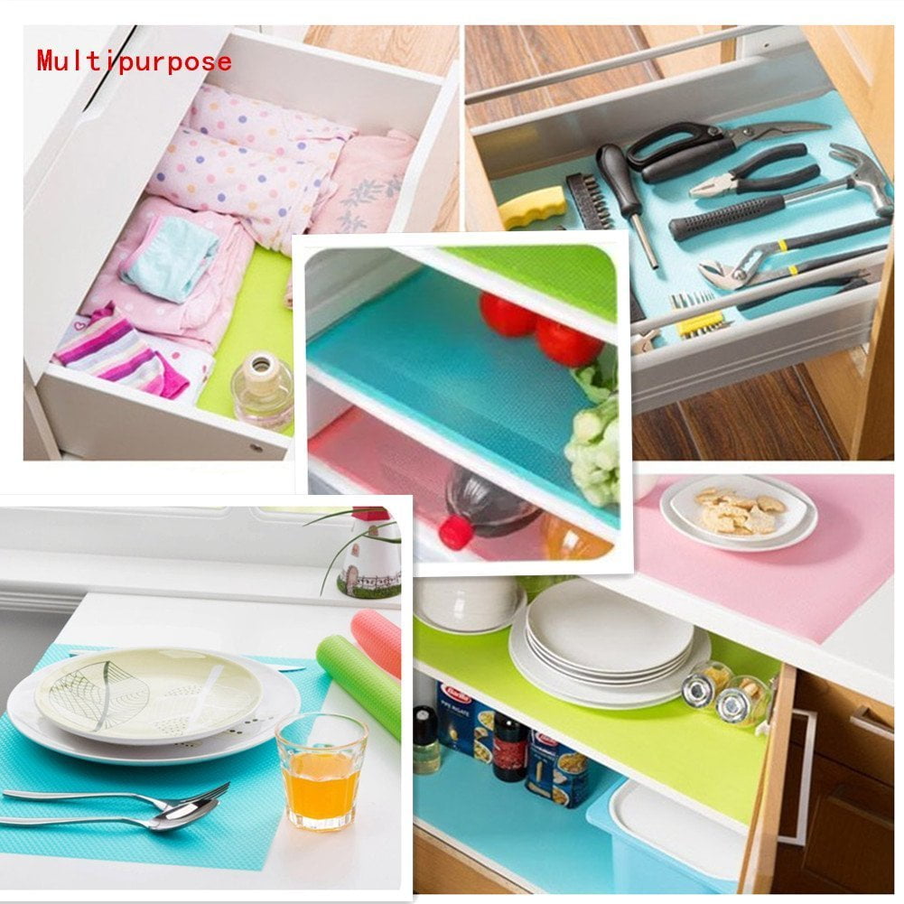 Storage Organization Seaped Refrigerator Mats Can Be Cut
