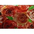 thumbnail image 4 of oneOone Cotton Silk Orange Fabric Rose Floral Sewing Fabric By The Yard Printed Diy Clothing Sewing Supplies 42 Inch Wide, 4 of 4