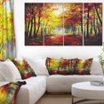 thumbnail image 1 of Design Art Walk through Autumn Forest Canvas Print, 1 of 2