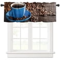 thumbnail image 3 of Coffee Cup Coffee Beans Curtains Home Decor Living Room Kitchen Balcony Room Window Curtain Bedroom Patio Decoration, 3 of 6