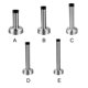 thumbnail image 4 of Yuarrent Tope de puerta de acero inoxidable portátil de metal, moderno, adecuado para cualquier habitación, fácil instalación, tope de Type3 NO3, 4 of 6
