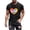 Black, variant on Xihbxyly Short Sleeve Blouses for Men Crew Neck Hearts Print Workout Clothes Comfy Loose Fit Comfortable Tunic Tops Men Tunic Blouses