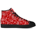 thumbnail image 4 of Aidianart Womens Paisley High Top Shoes High Top Canvas Sneakers Size 6.5, 4 of 5