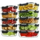 thumbnail image 1 of Recipientes de vidrio para preparación de comidas HOMBERKING, 20 piezas, 36 oz y 14 oz, 1 of 7