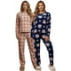 thumbnail image 1 of Set De 2 Pijamas Afelpadas Mujer Unitalla Polar Pantalón Sudadera Ropa Invierno, 1 of 5