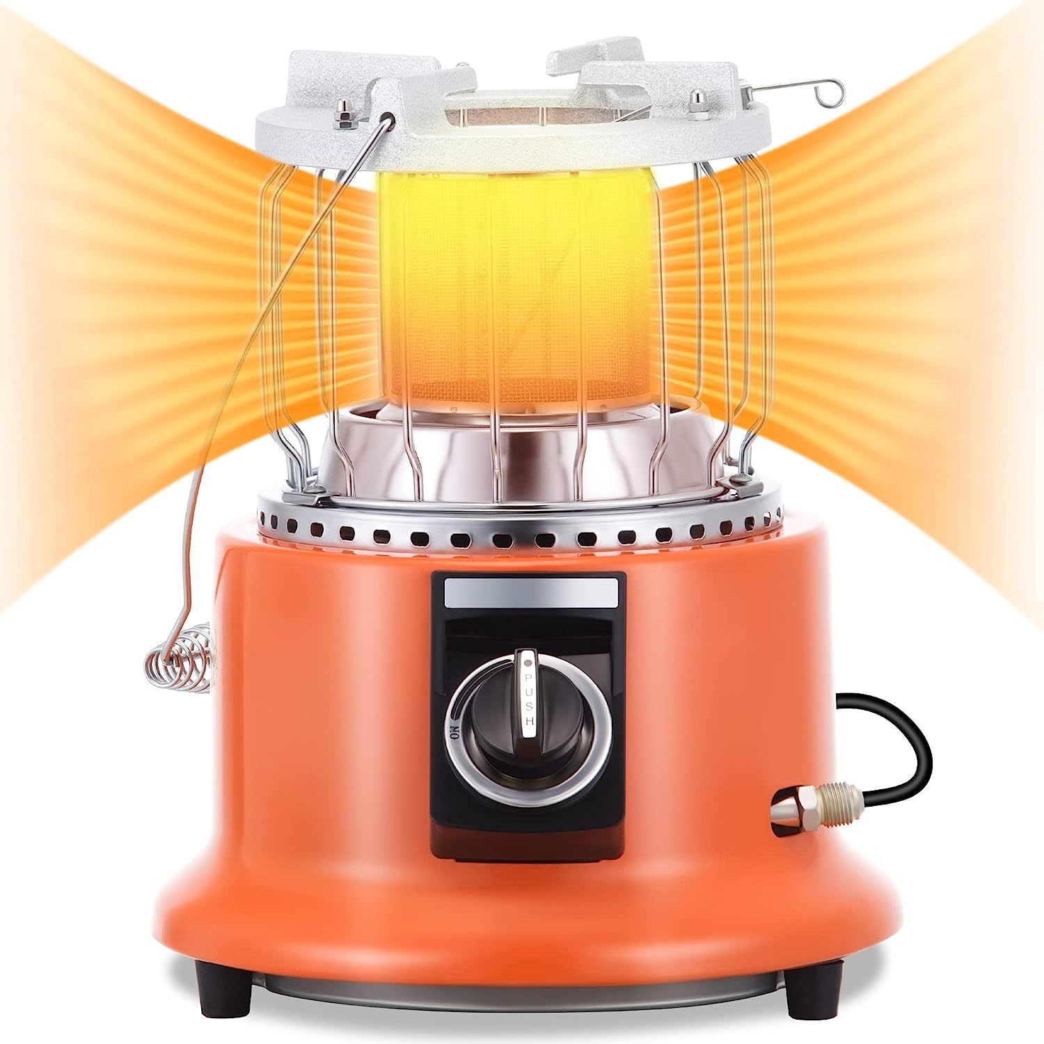 HElectQRIN 2 in 1 Portable Propane Heater & Stove for Outdoor/Indoor