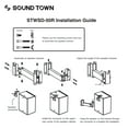 thumbnail image 6 of Sound Town 2-Pack Adjustable Wall Mount Speaker Brackets with 180-degree Swivel, 28-Degree Tilt Adjustment, Speaker Connectors (STWSD-50R-PAIR), 6 of 7