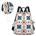 thumbnail image 5 of FORMRS Women's Travel Backpack Purse Anti-Theft Hidden Pockets Casual Shoulder Bag, Flowers Geometric Pattern, 5 of 7