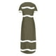thumbnail image 4 of Vestidos de Verano de Mujer Casual Cuello Redondo Bolsillos de Manga Corta Impresión Vestido Largo, Vestido Ligero de Poliéster para Diario, Fiesta Y Primavera, 4 of 6