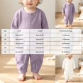 thumbnail image 3 of KJameas Baby Boys Girls Romper Basic Solid Color Snap Button Ribbed Knit, 3 of 5